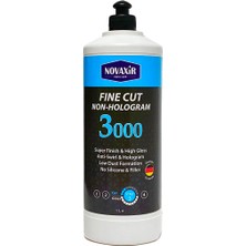 Novaxir Fine Cut 3000 Ince Çizik Hare-Hologram Giderici Pasta, 1l, Silikon-Dolgu Içermez NVFC1L