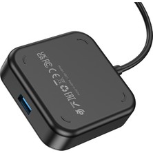 Hoco HB31 4in1 Type-C To 4x Usb3.0 Hub Çevirici Dönüştürücü Adaptör 0.2m