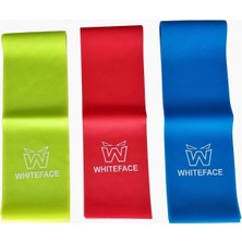 Whiteface 3'lü Pilates Bandı Seti (Hafif-Orta -Sert) 7.5 CMX90 cm