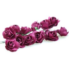 Simisso Kağıt Gül | Mürdüm