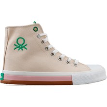 Benetton  Kadın Günlük Ayakkabı BN30189-BEJ Krem