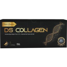 Ds Collagen Gold Quality Tip 1 Tip 2 Tip 3 Kolajen L-Askorbik Asit,Hyaluronik Asit Içeren 30 Flakon