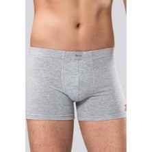 Anıt 10 Adet, (Ekonomik Paket) Pamuklu Esnek Erkek Boxer %92 Pamuk %8 Likra Gri