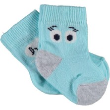 Bibaby Organik Çorap Soket 2li Hi Ekru - Mint