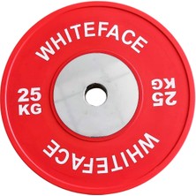 Whiteface Olimpik Halter Plakası (Disk) 25KG (Kırmızı)