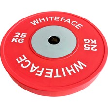 Whiteface Olimpik Halter Plakası (Disk) 25KG (Kırmızı)