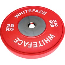 Whiteface Olimpik Halter Plakası (Disk) 25KG (Kırmızı)