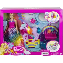 Melek Store  GTG01 Barbie, Bebek ve Tek Boynuzlu At, Dreamtopia Hayaller Ülkesi