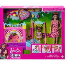 Melek Store  HHB67 Barbie  Bebek Bakıcısı Skipper Oyun Evi Seti