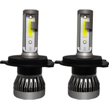 Sharplace 2x LED LED Far Aracı Ampuller Otomatik Su Geçirmez 6000K Soğuk Beyaz H4 Hb2 9003 (Yurt Dışından)