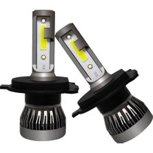 Sharplace 2x LED LED Far Aracı Ampuller Otomatik Su Geçirmez 6000K Soğuk Beyaz H4 Hb2 9003 (Yurt Dışından)