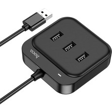 Hoco HB31 Easy 4in1 USB To 4x Usb2.0 Hub Çevirici Dönüştürücü Adaptör 1.2m