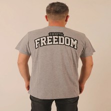 Rood Unisex Kısa Kol T-Shirt Freedom