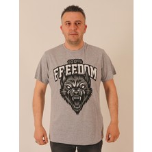 Rood Unisex Kısa Kol T-Shirt Freedom