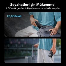 Baseus Süper Hızlı 22.5W 20000MAH Powerbank, Dijital Göstergeli 2x Usb, 1x Type C Girişli Powerbank