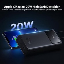 Baseus Süper Hızlı 22.5W 20000MAH Powerbank, Dijital Göstergeli 2x Usb, 1x Type C Girişli Powerbank