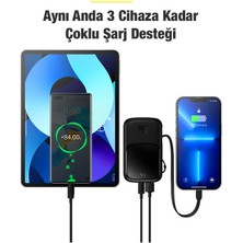 Baseus 20W 10000MAH iPhone Lightning Kablolu Powerbank, Dijital Göstergeli, Akım Korumalı Hızlı Şarj