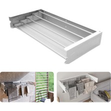 Homapex Katlanabilir Çamaşır Kurutmalığı Dekoratif Askılık Metal Beyaz 95 cm