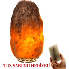 Tuz Shop Çankırı Doğal Tuz Lamba 3-4 kg Tuz Lambası Tuz Sabunu Hediyeli