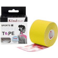 Kindmax Sporcu Bandı Kinesio Tape Sarı Renk