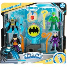 melekstore HFD47 Imaginext, Bat-Tech Bat-Signal Figür Seti, Dc Super Friends