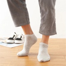 Ozzy Socks 5 Çift Dikişsiz Pamuklu Çok Renkli Unisex Patik Çorap Yazlık Dayanıklı Topuk ve Burun