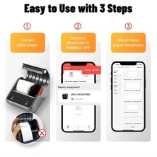 Niimbot B3S Etiket Makinesi Kablosuz Taşınabilir Bluetooth - USB Şarjlı (Türkiye Garantili)