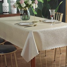 Masterr 140X180CM Leke Tutmaz Masa Örtüsü (Şampanya) (Yurt Dışından)