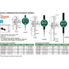 Insize 2112-10 Dijital Komparatör Kulaklı Kapaklı (Standart Model)