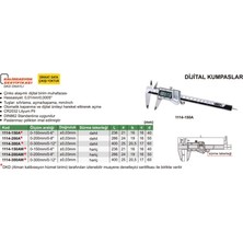 Insize 1114-150A Dijital Kumpas (Sert Çinko Kasa)