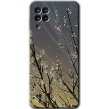 MRC İletişim Samsung Galaxy M32 Kılıf Hd Desen Baskılı Arka Kapak - Branches Flowers