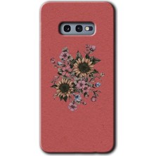 MRC İletişim Samsung Galaxy S10E Kılıf Hd Desen Baskılı Arka Kapak - Retro Çiçek