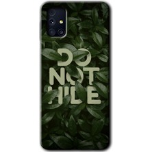 MRC İletişim Samsung Galaxy M31S Kılıf Hd Desen Baskılı Arka Kapak - Do Not Hide