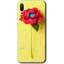 MRC İletişim Huawei P Smart 2019 Kılıf Hd Desen Baskılı Arka Kapak - Kırmızı Gül