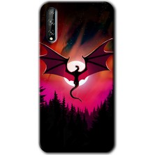 MRC İletişim Huawei Y8P Kılıf Hd Desen Baskılı Arka Kapak - Dragon Night