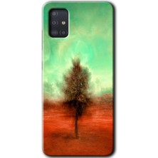 MRC İletişim Samsung Galaxy A51 Kılıf Hd Desen Baskılı Arka Kapak - Outlines Paint
