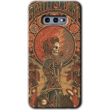 MRC İletişim Samsung Galaxy S10E Kılıf Hd Desen Baskılı Arka Kapak - Iskelet Aşk