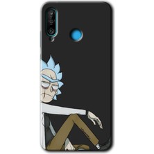 MRC İletişim Huawei P30 Lite Kılıf Hd Desen Baskılı Arka Kapak - Rick