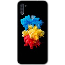 MRC İletişim Samsung Galaxy A11 Kılıf Hd Desen Baskılı Arka Kapak - Black 1