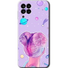 MRC İletişim Samsung Galaxy M33 Kılıf Hd Desen Baskılı Arka Kapak - Uzaylı Kız