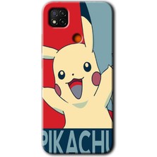 MRC İletişim Xiaomi Redmi 9c Kılıf Hd Desen Baskılı Arka Kapak - Pikaçhu