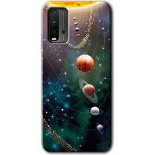 MRC İletişim Xiaomi Redmi 9t Kılıf Hd Desen Baskılı Arka Kapak - Cosmos