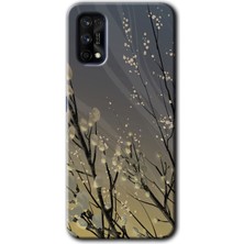 MRC İletişim Realme 7 Pro Kılıf Hd Desen Baskılı Arka Kapak - Branches Flowers