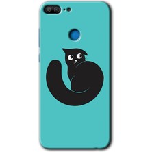 MRC İletişim Honor 9 Lite Kılıf Hd Desen Baskılı Arka Kapak - Cat Vector