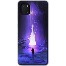 MRC İletişim Samsung Galaxy A81 Kılıf Hd Desen Baskılı Arka Kapak - Wanderer Silhouette