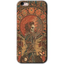 MRC İletişim iPhone 6s Kılıf Hd Desen Baskılı Arka Kapak - Iskelet Aşk