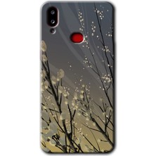 MRC İletişim Samsung Galaxy A10S Kılıf Hd Desen Baskılı Arka Kapak - Branches Flowers