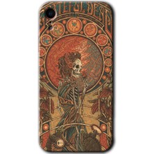 MRC İletişim iPhone Xr Kılıf Hd Desen Baskılı Arka Kapak - Iskelet Aşk