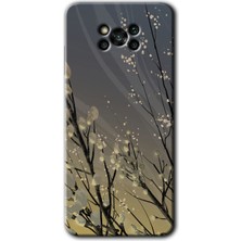 MRC İletişim Poco X3 Pro Kılıf Hd Desen Baskılı Arka Kapak - Branches Flowers
