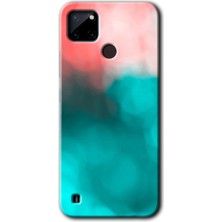 MRC İletişim Realme C21 Kılıf Hd Desen Baskılı Arka Kapak - Flu Işık